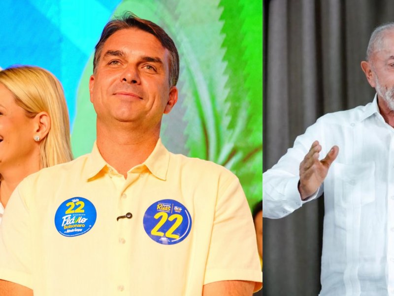 Pesquisa Ipespe aponta Flávio com 52,7% e Lula com 47,3% dos votos válidos no 2º turno