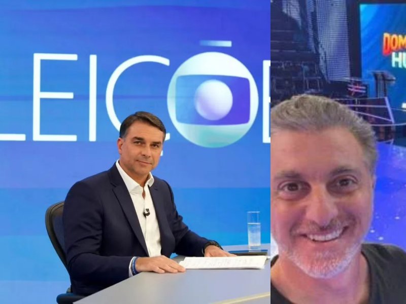 Flávio Bolsonaro cita Luciano Huck ao defender dinheiro de Vorcaro para filme do pai
