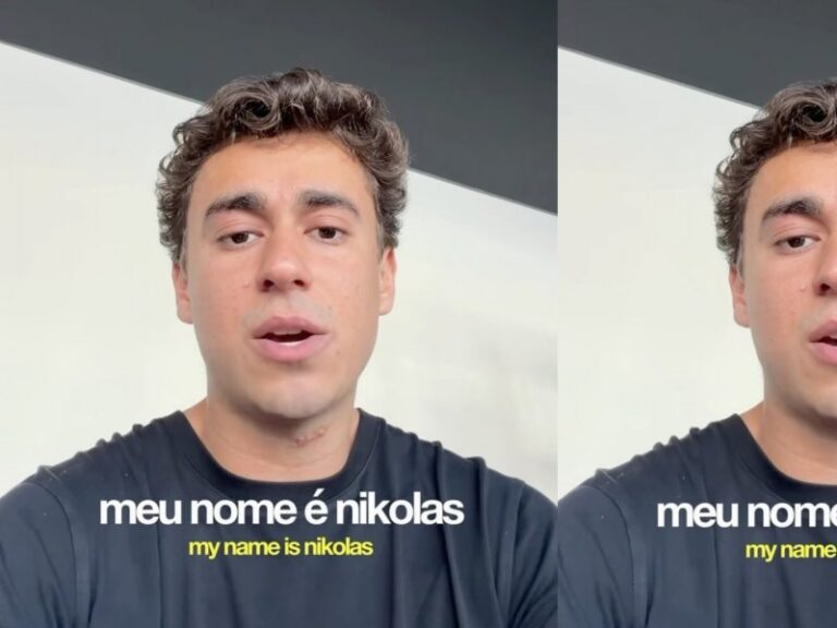 Nikolas grava vídeo em inglês e acusa esquerda de manchar imagem do Brasil no exterior