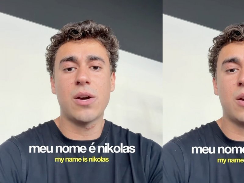 Nikolas grava vídeo em inglês e acusa esquerda de manchar imagem do Brasil no exterior