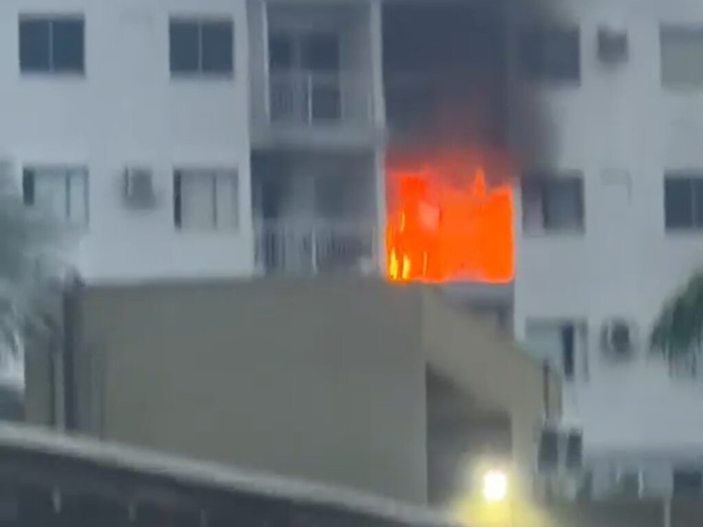 Vídeo: incêndio em apartamento deixa pelo menos seis feridos e causa pânico em condomínio de Porto Velho – Polícia