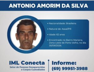 Corpo de homem encontrado na zona Leste de Porto Velho permanece no IML à espera de familiares – Polícia