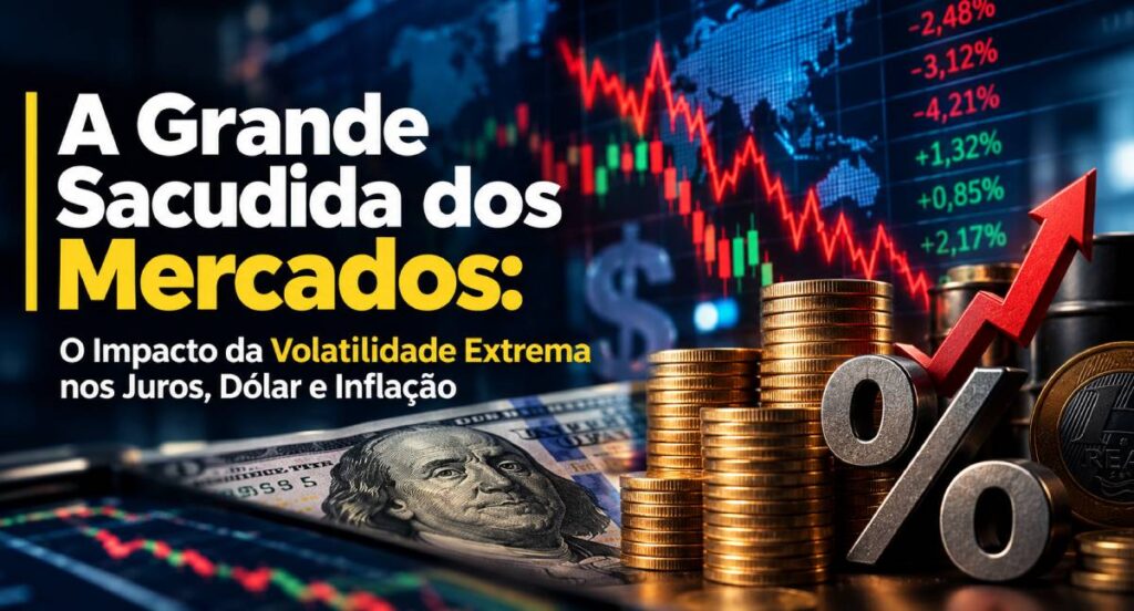 A Grande Sacudida dos Mercados: O Impacto da Volatilidade Extrema nos Juros, Dólar e Inflação