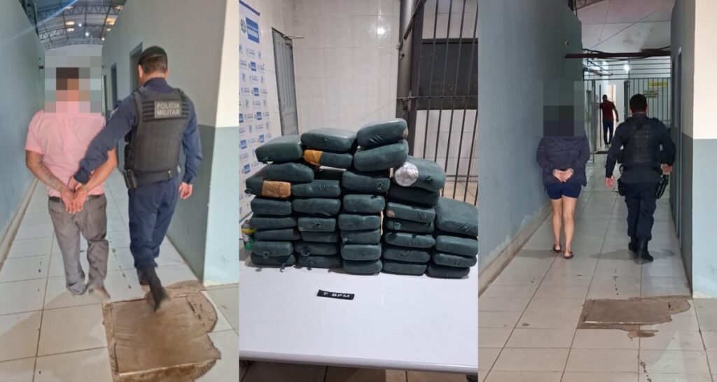 Casal é preso com mais de 40 kg de maconha em Porto Velho