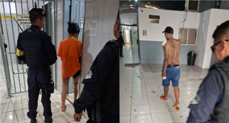 Confusão entre ex-casal termina com dois presos e machadinha apreendida em Porto Velho