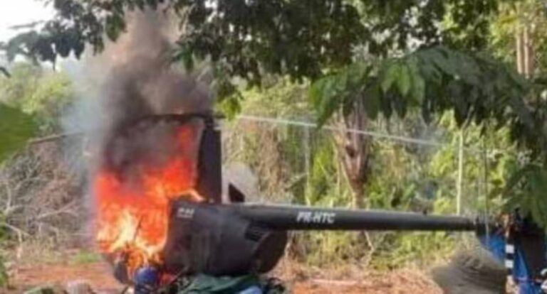 Força Aérea Brasileira intercepta e destrói helicóptero clandestino oriundo da Venezuela