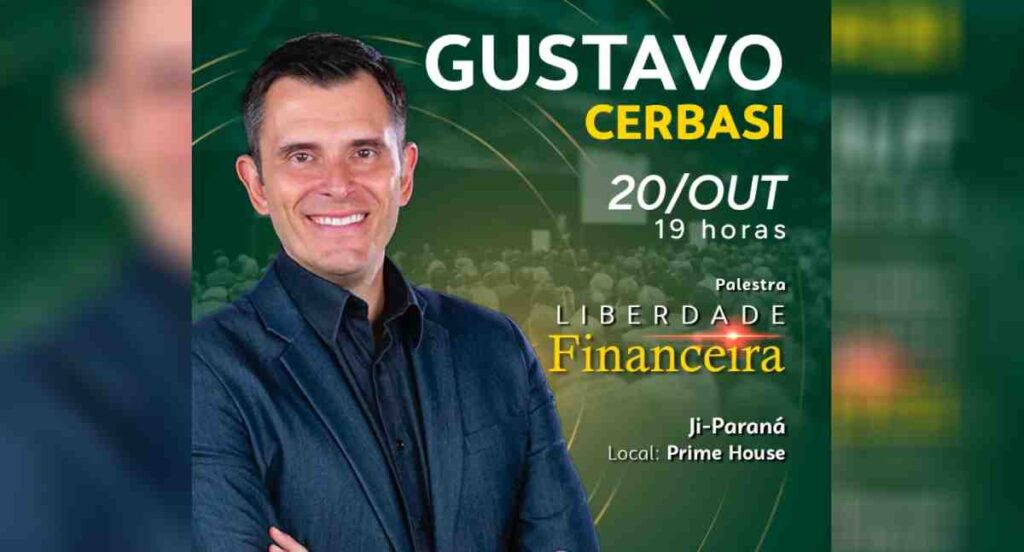 Gustavo Cerbasi faz grande palestra sobre inteligência financeira em Ji-Paraná