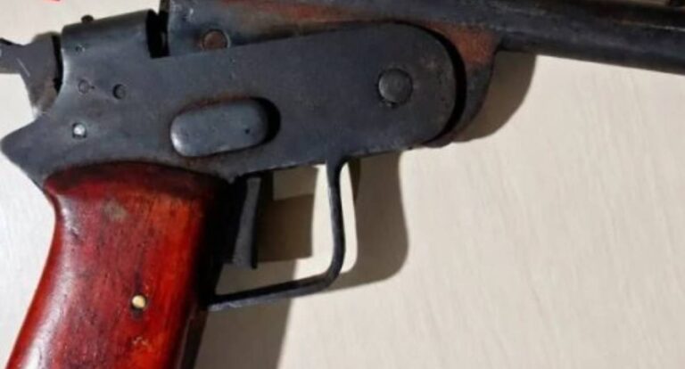 Homem é preso com arma artesanal e serpente morta em bicicleta na BR-429