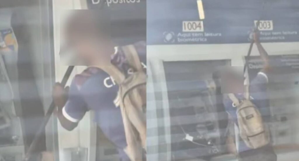 Homem invade agência bancária e tenta arrombar caixa eletrônico em Rondônia