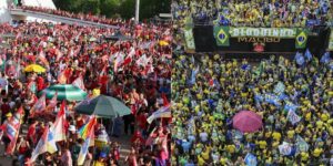 Em Brasília, atos por Lula e Flávio ficam a 2 km de distância